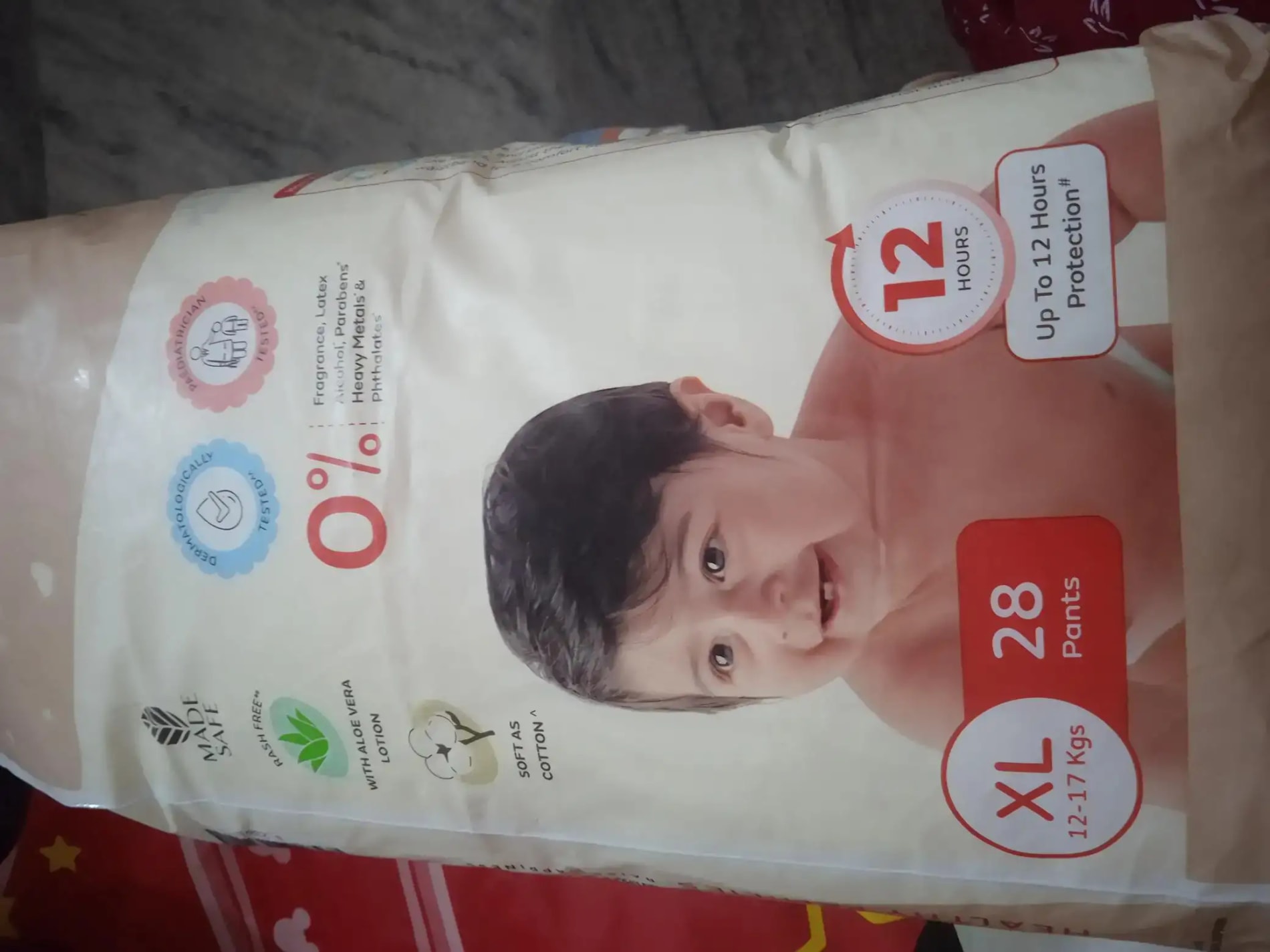 Mylo Baby New Born Diaper Pants | Up to 5Kgs | with Wetness Indicator | 92 Count