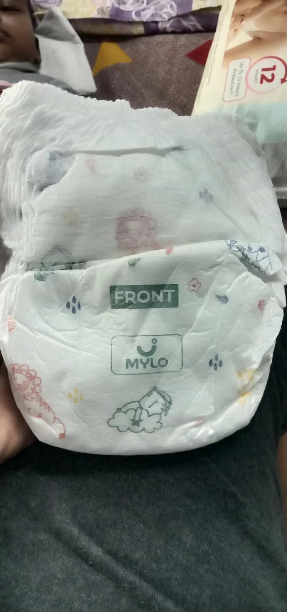 Mylo Baby New Born Diaper Pants | Up to 5Kgs | with Wetness Indicator | 92 Count