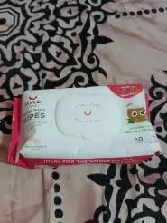 Gentle Baby Wipes With Lid - Organic Coconut Oil, Neem, Aloe Vera and Vitamin E | 98% Pure Water | Dermatologically Tested (Pack of 6) - 72 Wipes Per Pack