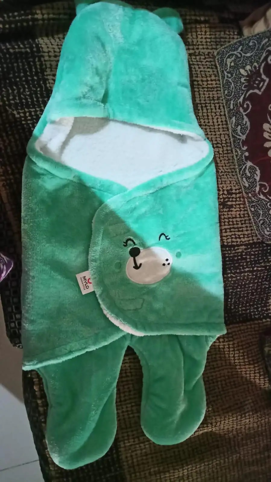 Baby Wrapper for New Born | Baby Swaddling Wrapper | 4-in-1 All Season AC Blanket cum Sleeping Bag for Baby 0-6 Months - Light Pink & Mint Green