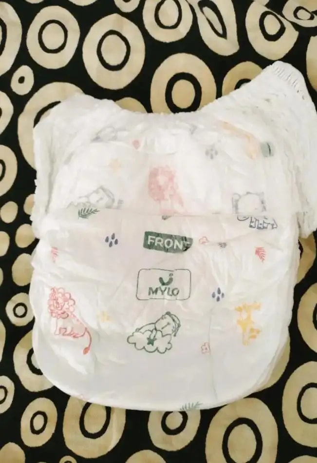 Mylo Baby New Born Diaper Pants | Up to 5Kgs | with Wetness Indicator | 92 Count