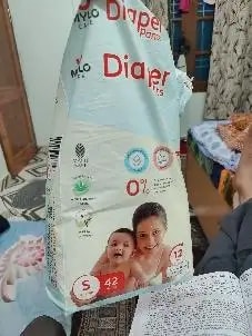 Mylo Baby New Born Diaper Pants | Up to 5Kgs | with Wetness Indicator | 92 Count
