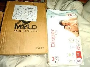 Mylo Baby New Born Diaper Pants | Up to 5Kgs | with Wetness Indicator | 92 Count