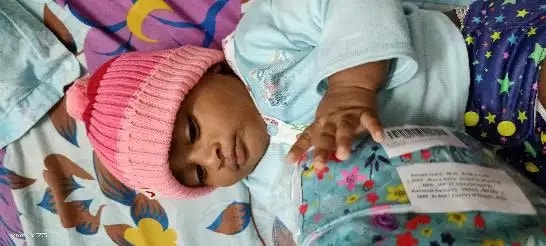 Baby Warm Winter Cap/Beanie with Pom-Pom in 100% Cotton – Red & Pink Beanie (0-6M) 