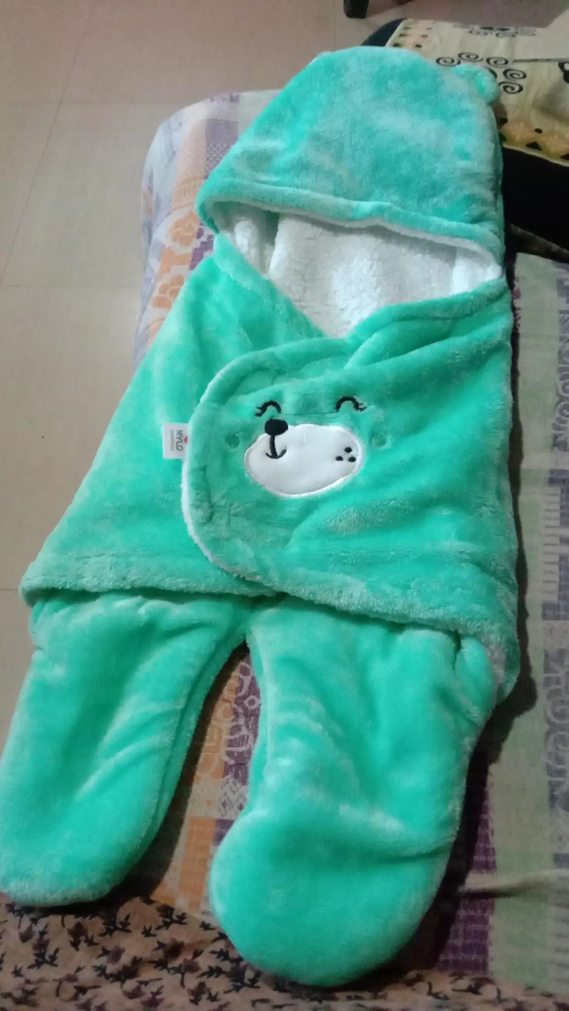 Baby Wrapper for New Born | Baby Swaddling Wrapper | 4-in-1 All Season AC Blanket cum Sleeping Bag for Baby 0-6 Months - Light Pink & Mint Green
