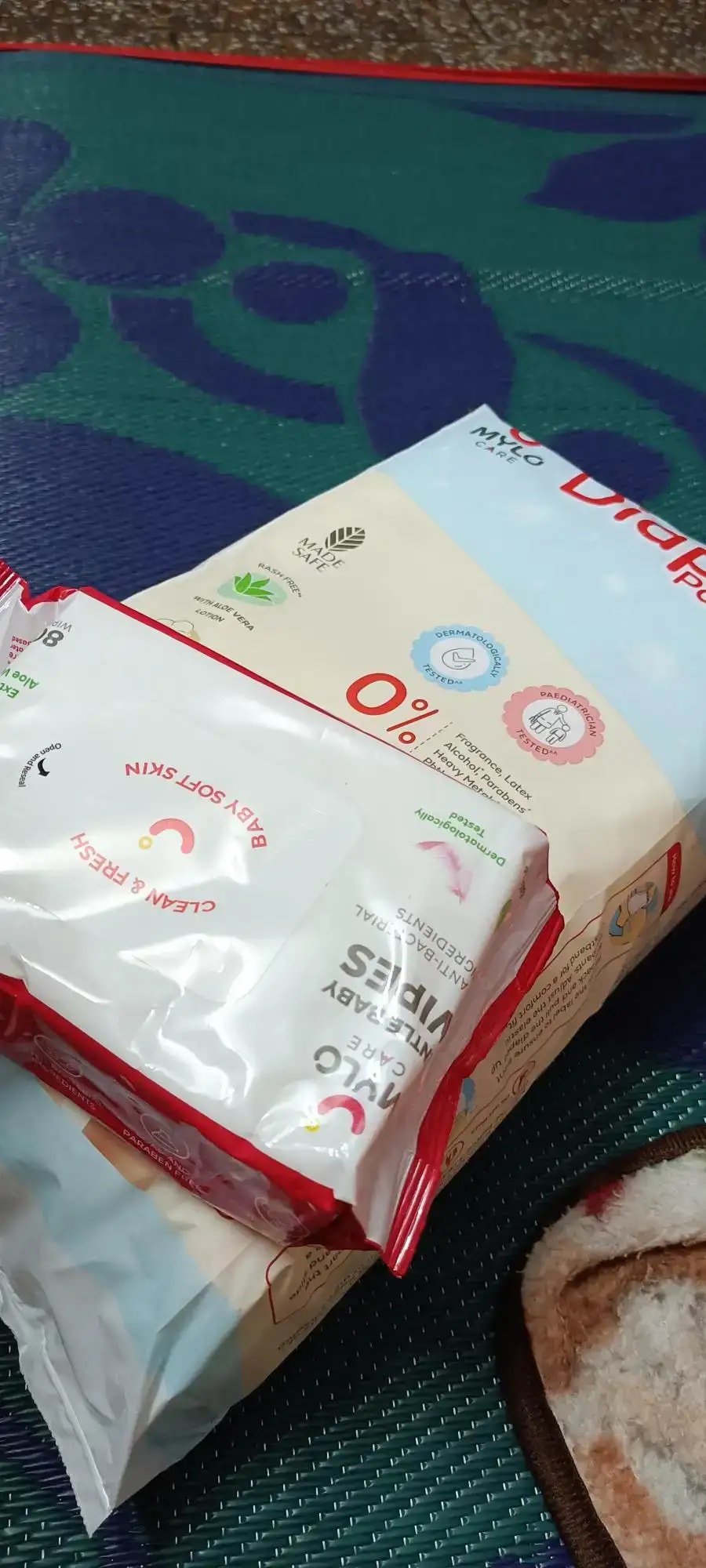 Monthly Diapering Super Saver Combo - Baby Diaper Pants Small (S) - (84 count) + Baby Wipes (Pack of 2)