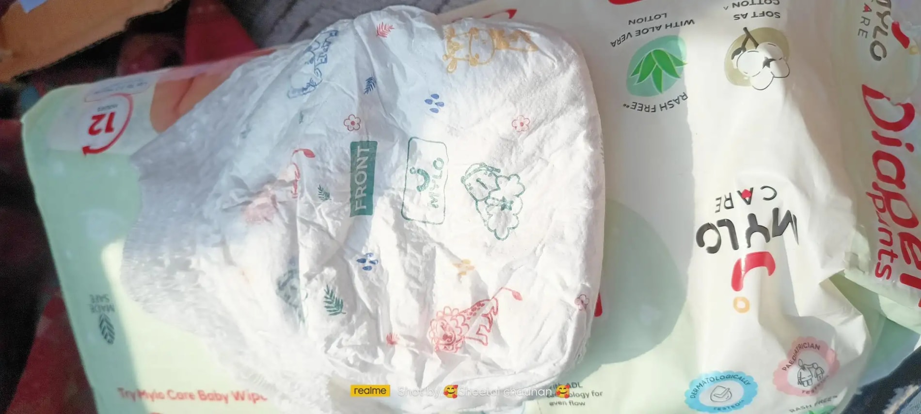 Mylo Baby New Born Diaper Pants | Up to 5Kgs | with Wetness Indicator | 92 Count