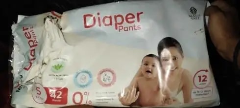 Mylo Baby New Born Diaper Pants | Up to 5Kgs | with Wetness Indicator | 92 Count