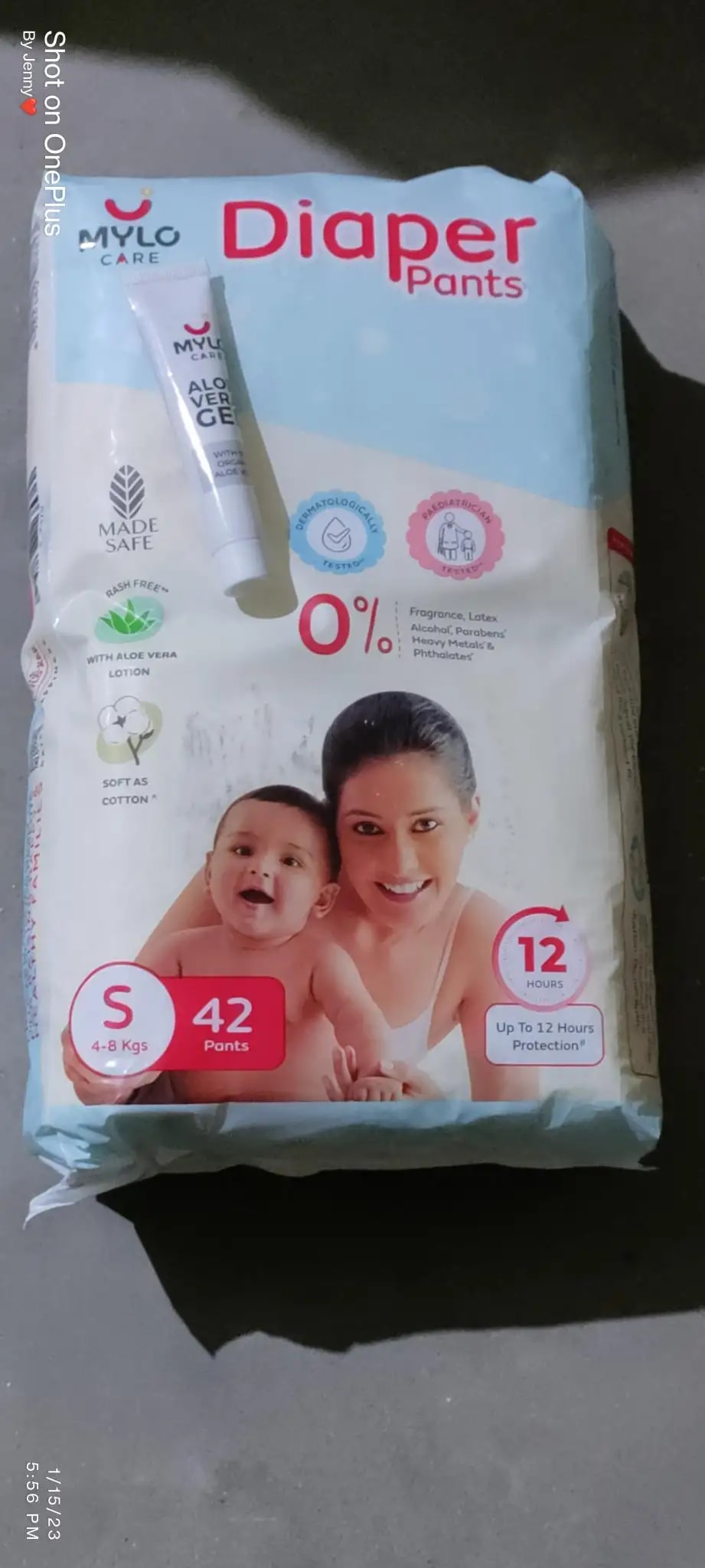 Mylo Baby New Born Diaper Pants | Up to 5Kgs | with Wetness Indicator | 92 Count