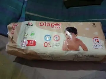 Mylo Baby New Born Diaper Pants | Up to 5Kgs | with Wetness Indicator | 92 Count