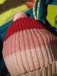 Baby Warm Winter Cap/Beanie with Pom-Pom in 100% Cotton – Red & Pink Beanie (0-6M) 