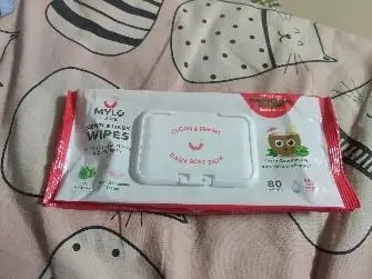 Gentle Baby Wipes With Lid - Organic Coconut Oil, Neem, Aloe Vera and Vitamin E | 98% Pure Water | Dermatologically Tested (Pack of 6) - 72 Wipes Per Pack