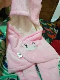Baby Wrapper for New Born | Baby Swaddling Wrapper | 4-in-1 All Season AC Blanket cum Sleeping Bag for Baby 0-6 Months - Light Pink & Mint Green