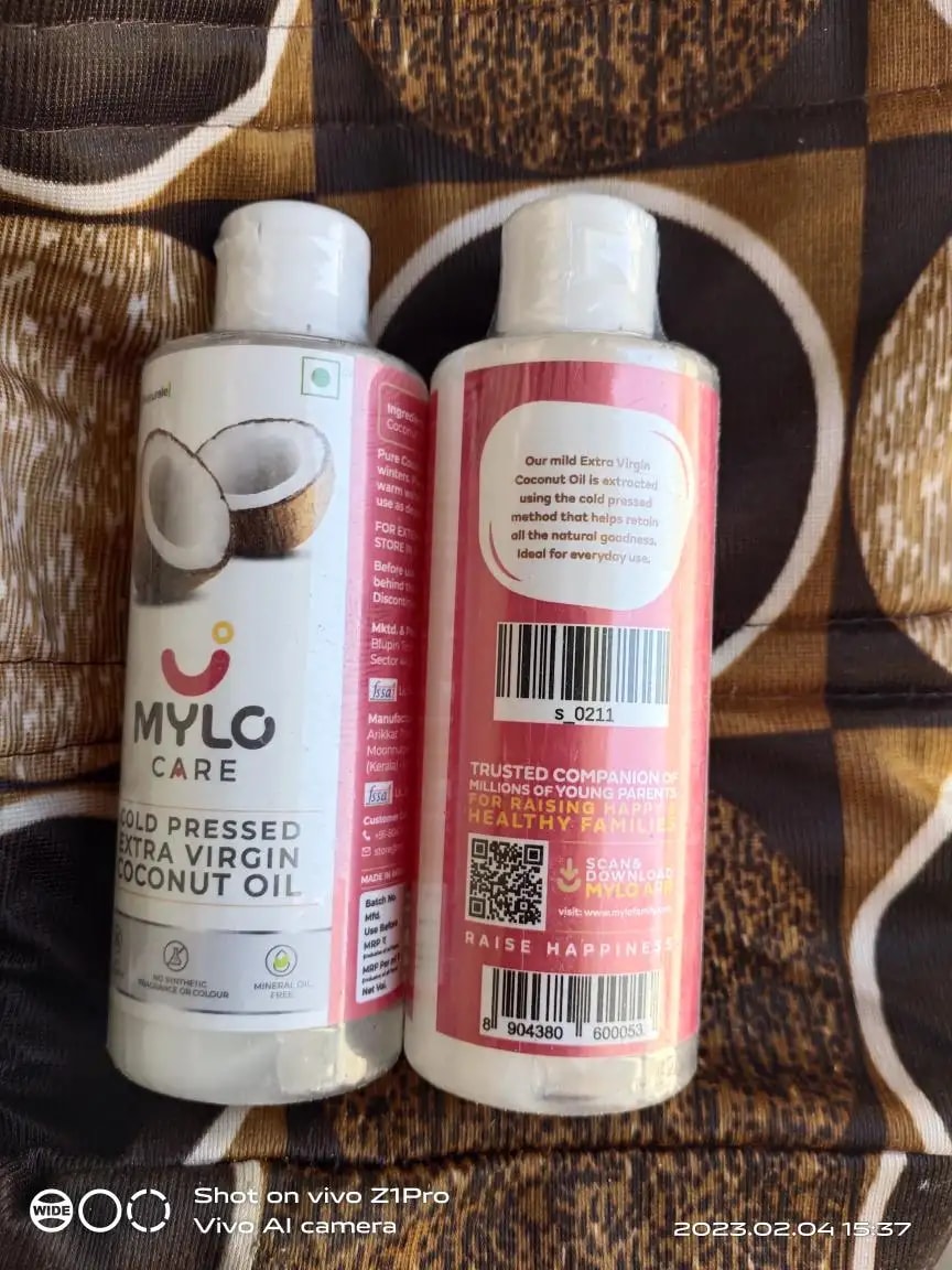 Cold Pressed Extra Virgin Coconut Oil for Skin & Hair - Nourishes Skin Deeply | Reduces Dandruff | Strengthens Hair | Soothes Baby's Rashes - 200 ml
