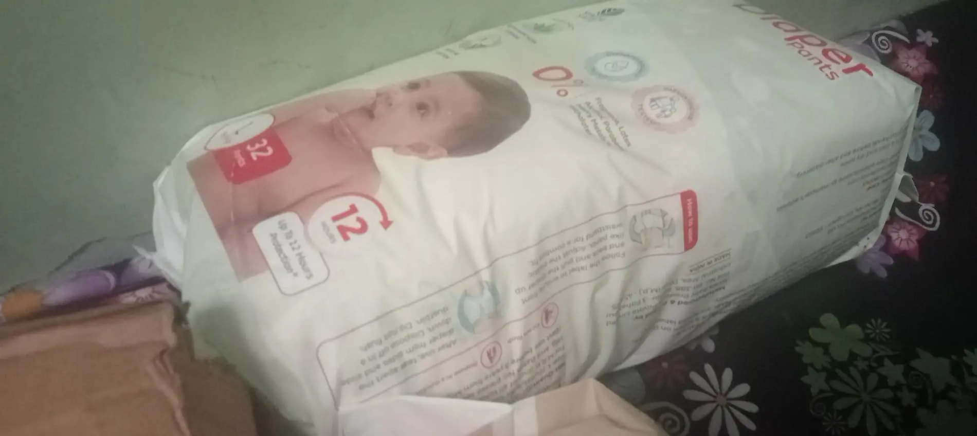 Mylo Baby New Born Diaper Pants | Up to 5Kgs | with Wetness Indicator | 92 Count