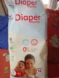 Mylo Baby New Born Diaper Pants | Up to 5Kgs | with Wetness Indicator | 92 Count