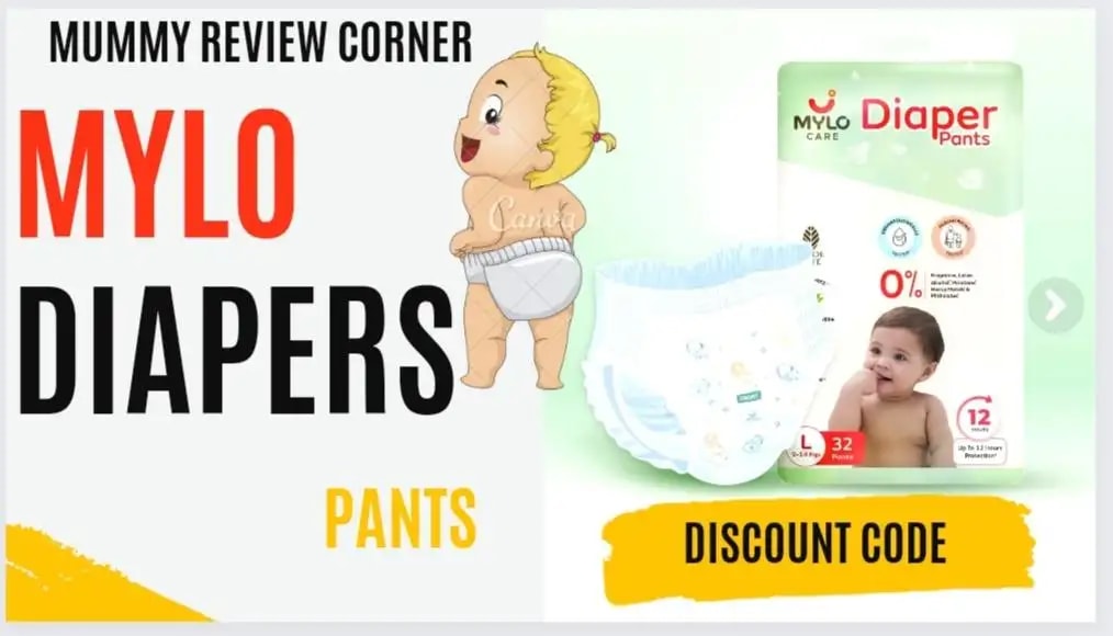 Mylo Baby New Born Diaper Pants | Up to 5Kgs | with Wetness Indicator | 92 Count