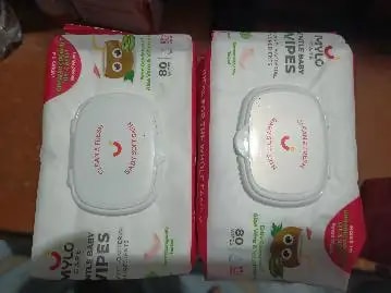 Gentle Baby Wipes With Lid - Organic Coconut Oil, Neem, Aloe Vera and Vitamin E | 98% Pure Water | Dermatologically Tested (Pack of 6) - 72 Wipes Per Pack