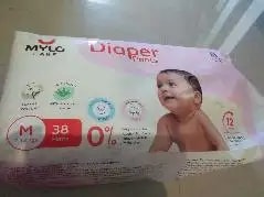 Mylo Baby New Born Diaper Pants | Up to 5Kgs | with Wetness Indicator | 92 Count