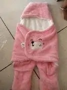 Baby Wrapper for New Born | Baby Swaddling Wrapper | 4-in-1 All Season AC Blanket cum Sleeping Bag for Baby 0-6 Months - Light Pink & Mint Green