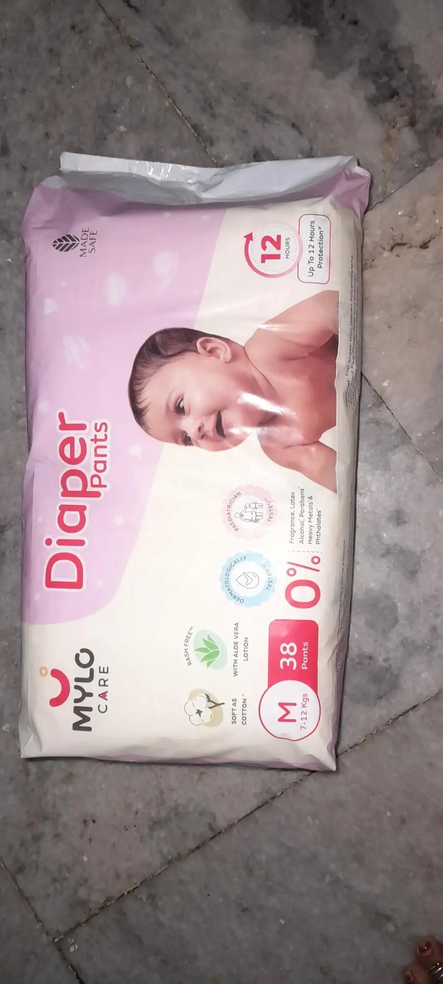 Monthly Diapering Super Saver Combo - Baby Diaper Pants Small (S) - (84 count) + Baby Wipes (Pack of 2)