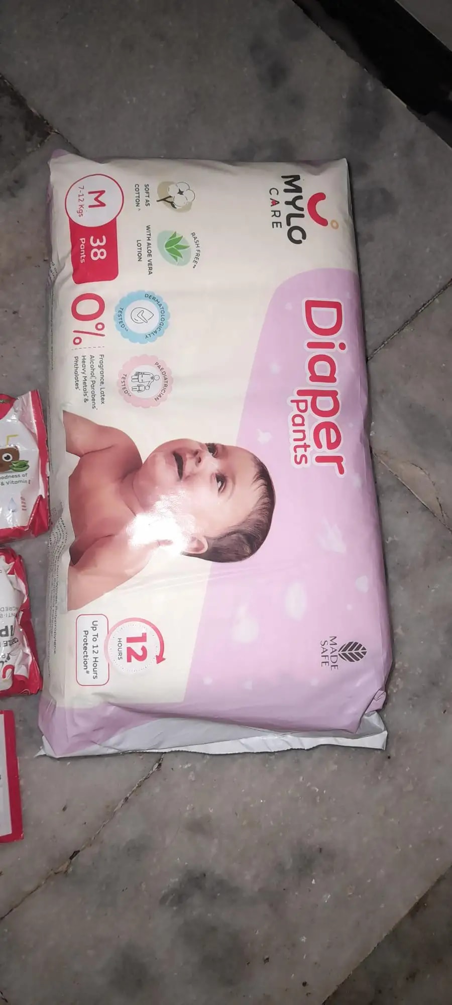 Monthly Diapering Super Saver Combo - Baby Diaper Pants Small (S) - (84 count) + Baby Wipes (Pack of 2)