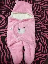 Baby Wrapper for New Born | Baby Swaddling Wrapper | 4-in-1 All Season AC Blanket cum Sleeping Bag for Baby 0-6 Months - Light Pink & Mint Green