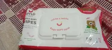 Gentle Baby Wipes With Lid - Organic Coconut Oil, Neem, Aloe Vera and Vitamin E | 98% Pure Water | Dermatologically Tested (Pack of 6) - 72 Wipes Per Pack