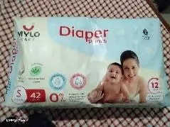Mylo Baby New Born Diaper Pants | Up to 5Kgs | with Wetness Indicator | 92 Count