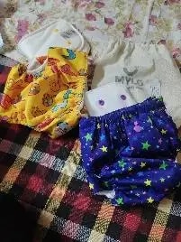 Adjustable Washable & Reusable Cloth Diaper With Absorbent Insert Pad (3M-3Y) | Oeko-Tex Certified - Rainbow, Floral Spring & Heart Doodles
