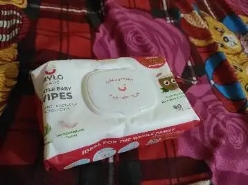 Gentle Baby Wipes With Lid - Organic Coconut Oil, Neem, Aloe Vera and Vitamin E | 98% Pure Water | Dermatologically Tested (Pack of 6) - 72 Wipes Per Pack