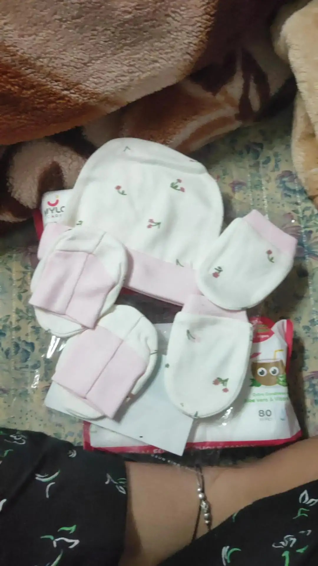 Baby Wrapper for New Born | Baby Swaddling Wrapper | 4-in-1 All Season AC Blanket cum Sleeping Bag for Baby 0-6 Months - Light Pink & Mint Green