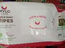 Gentle Baby Wipes With Lid - Organic Coconut Oil, Neem, Aloe Vera and Vitamin E | 98% Pure Water | Dermatologically Tested (Pack of 6) - 72 Wipes Per Pack