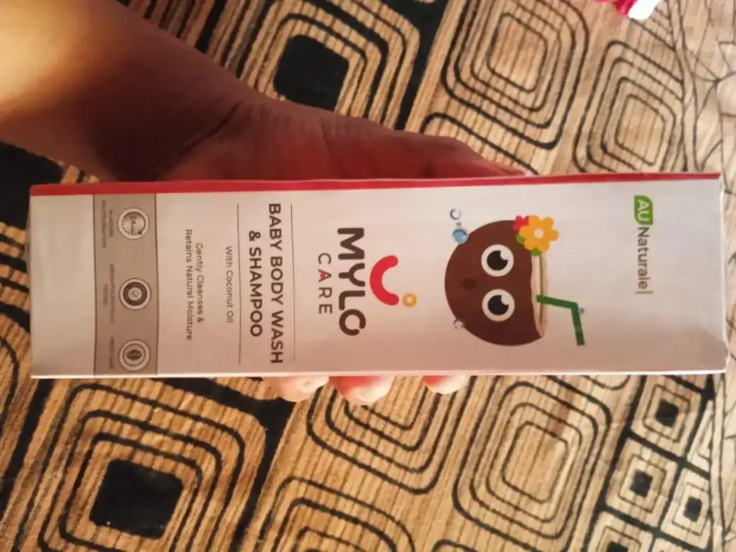 Baby Bath Essentials - Baby Body Wash & Shampoo (200 ml) and Mylo Care Baby Lotion (200 ml) | Tear Free Formulation | 24 Hours Moisturization