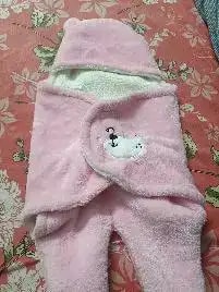 Baby Wrapper for New Born | Baby Swaddling Wrapper | 4-in-1 All Season AC Blanket cum Sleeping Bag for Baby 0-6 Months - Light Pink & Mint Green