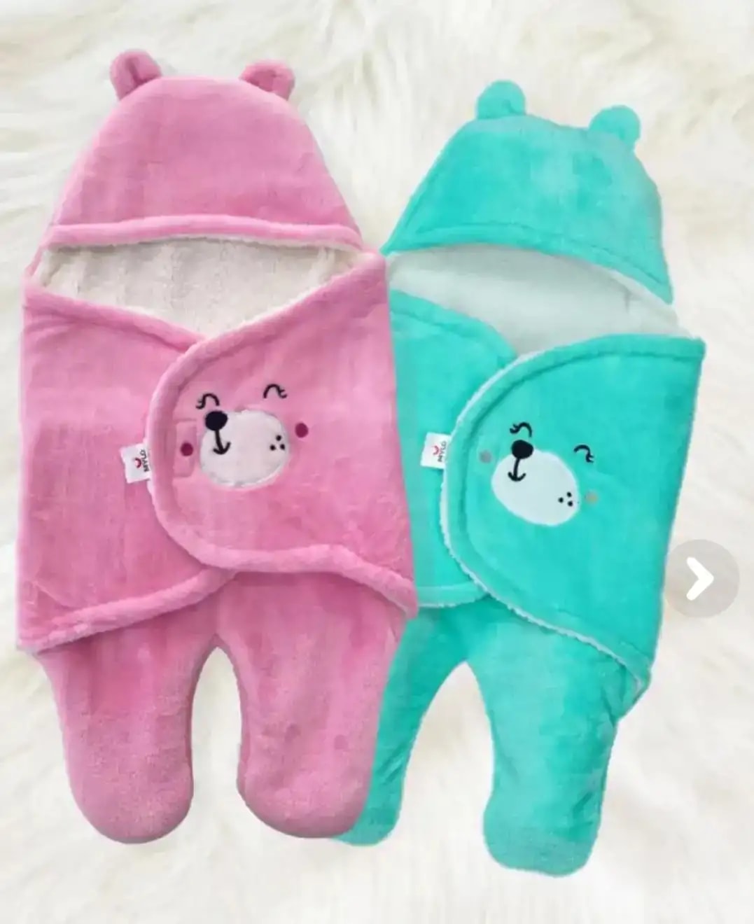 Baby Wrapper for New Born | Baby Swaddling Wrapper | 4-in-1 All Season AC Blanket cum Sleeping Bag for Baby 0-6 Months - Light Pink & Mint Green