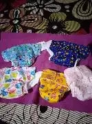 Adjustable Washable & Reusable Cloth Diaper With Absorbent Insert Pad (3M-3Y) | Oeko-Tex Certified - Rainbow, Floral Spring & Heart Doodles