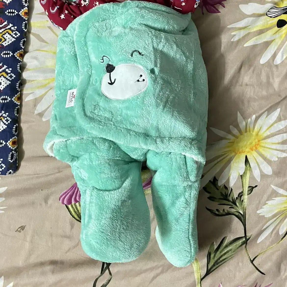 Baby Wrapper for New Born | Baby Swaddling Wrapper | 4-in-1 All Season AC Blanket cum Sleeping Bag for Baby 0-6 Months - Light Pink & Mint Green