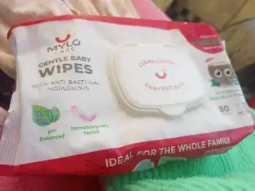 Gentle Baby Wipes With Lid - Organic Coconut Oil, Neem, Aloe Vera and Vitamin E | 98% Pure Water | Dermatologically Tested (Pack of 6) - 72 Wipes Per Pack