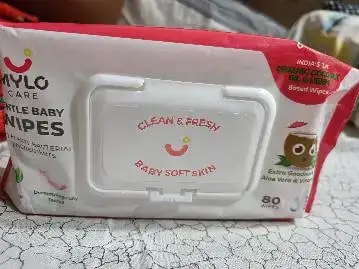 Gentle Baby Wipes With Lid - Organic Coconut Oil, Neem, Aloe Vera and Vitamin E | 98% Pure Water | Dermatologically Tested (Pack of 6) - 72 Wipes Per Pack
