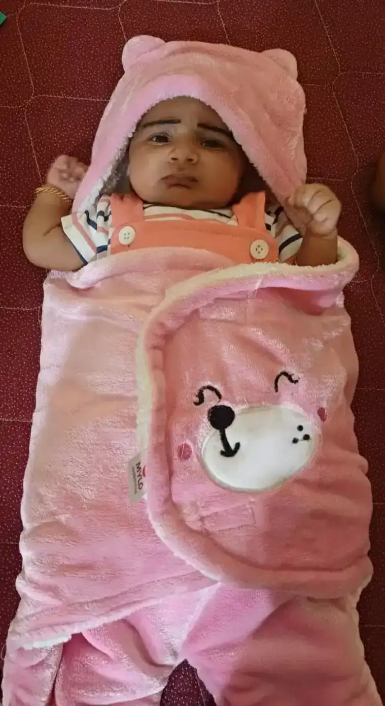 Baby Wrapper for New Born | Baby Swaddling Wrapper | 4-in-1 All Season AC Blanket cum Sleeping Bag for Baby 0-6 Months - Light Pink & Mint Green
