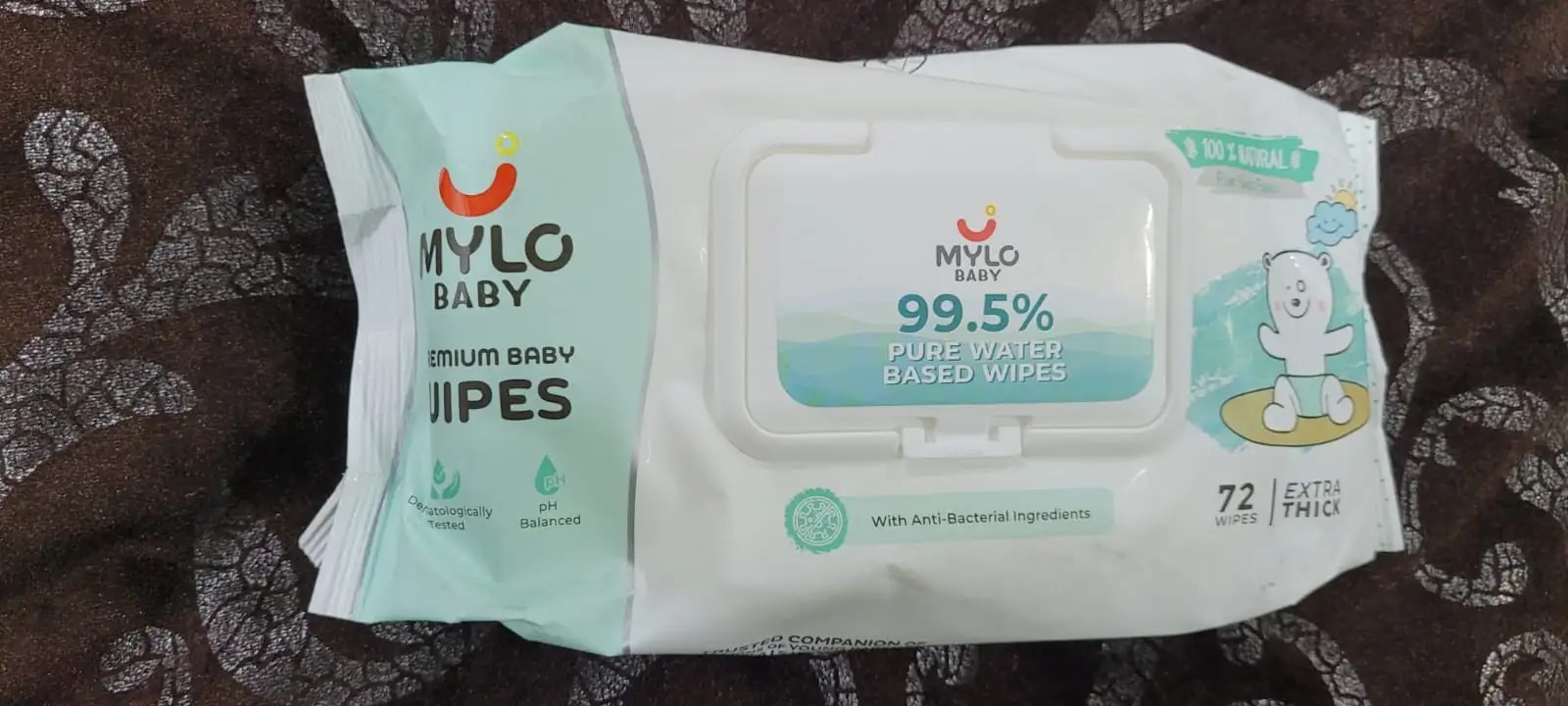 Gentle Baby Wipes With Lid - Organic Coconut Oil, Neem, Aloe Vera and Vitamin E | 98% Pure Water | Dermatologically Tested (Pack of 6) - 72 Wipes Per Pack