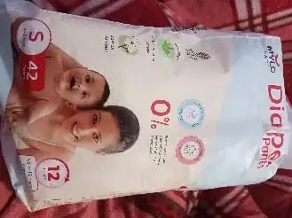 Monthly Diapering Super Saver Combo - Baby Diaper Pants Small (S) - (84 count) + Baby Wipes (Pack of 2)