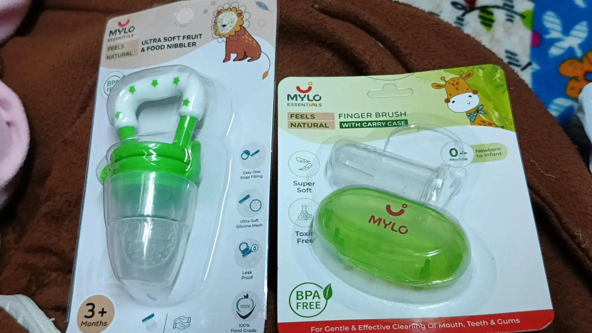 Feels Natural Ultra Soft Fruit & Food Nibbler- Pink | Convenient to Introduce Fruits & Veggies to Baby | Ultra-soft Silicone Mesh for Easy Chewing | Easy One Snap Filling | Helps Relieve Teething Discomfort