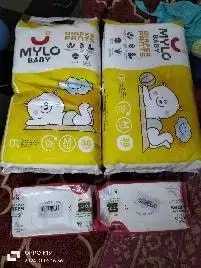 Monthly Diapering Super Saver Combo - Baby Diaper Pants Small (S) - (84 count) + Baby Wipes (Pack of 2)
