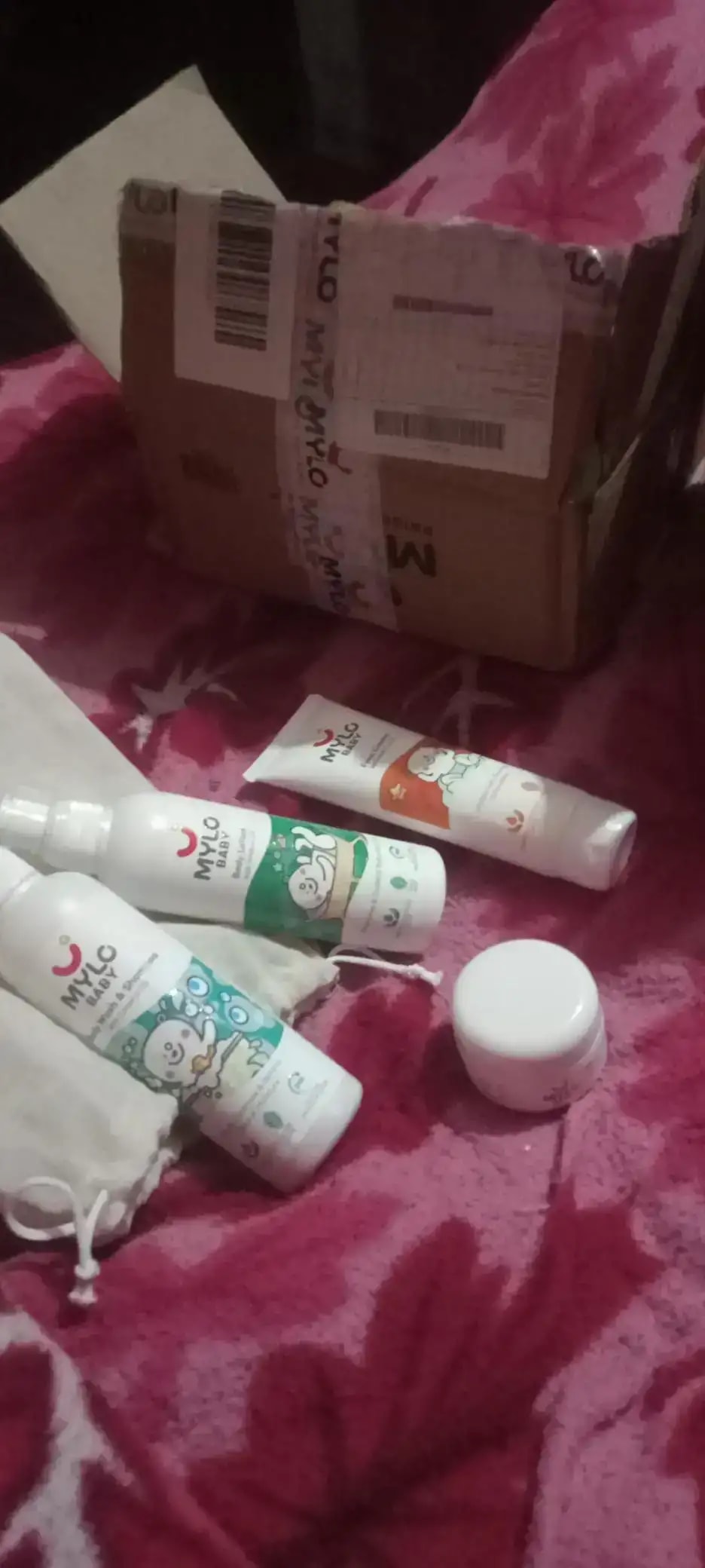 Baby Bath Essentials - Baby Body Wash & Shampoo (200 ml) and Mylo Care Baby Lotion (200 ml) | Tear Free Formulation | 24 Hours Moisturization