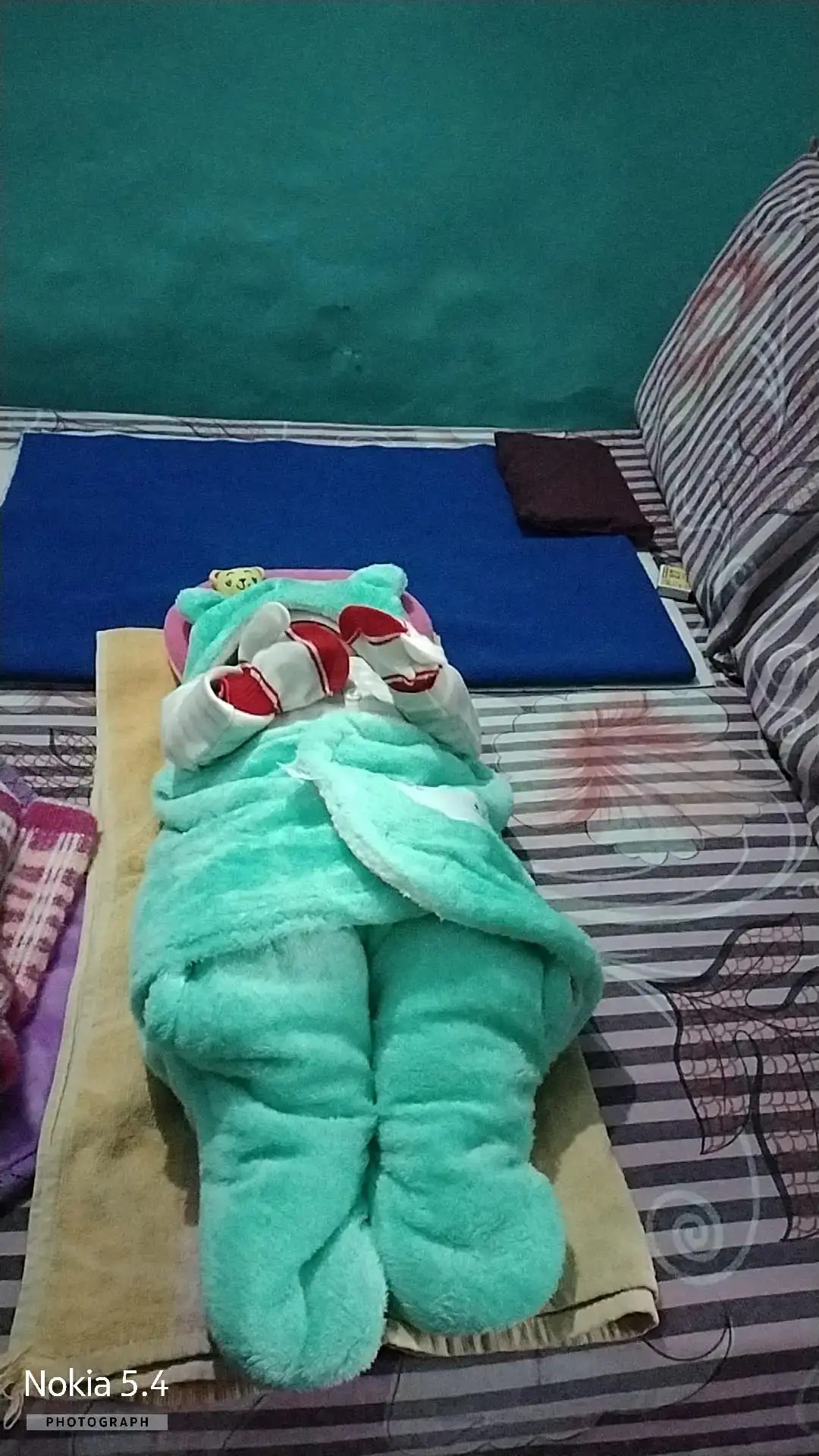 Baby Wrapper for New Born | Baby Swaddling Wrapper | 4-in-1 All Season AC Blanket cum Sleeping Bag for Baby 0-6 Months - Light Pink & Mint Green