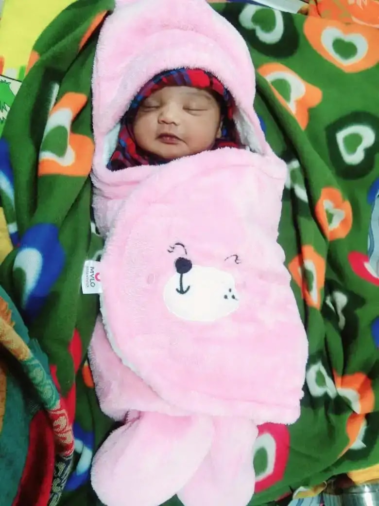 Baby Wrapper for New Born | Baby Swaddling Wrapper | 4-in-1 All Season AC Blanket cum Sleeping Bag for Baby 0-6 Months - Light Pink & Mint Green