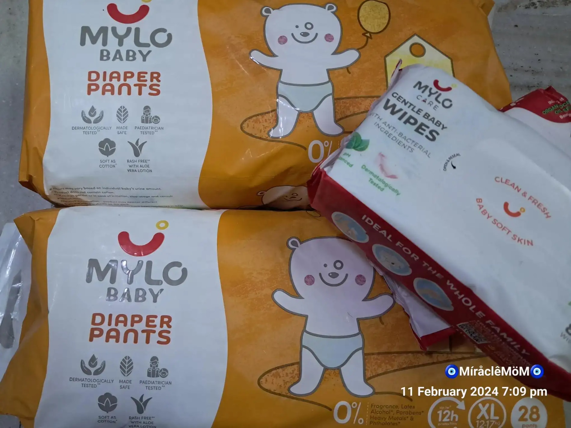 Monthly Diapering Super Saver Combo - Baby Diaper Pants Small (S) - (84 count) + Baby Wipes (Pack of 2)