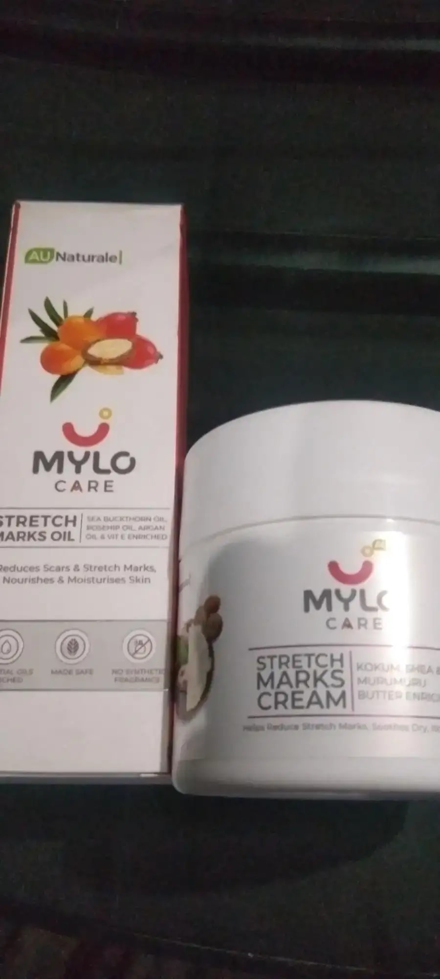 Stretch Marks Kit - Removes Scars | Made with Natural Ingredients | Tightens Skin - (1 Stretch Mark Oil - 100 ml, 2 Stretch Marks Cream - 100ml each)